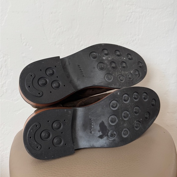 Nisolo Dark Brown Suede Lace-Up Boots - Picture 4 of 5